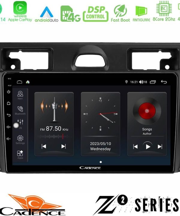 Kimpiris - Cadence Z2 Series 8Core Android14 4+64GB  Ford Fiesta/Fusion Navigation Multimedia Tablet 9" Με Carplay & Android Auto