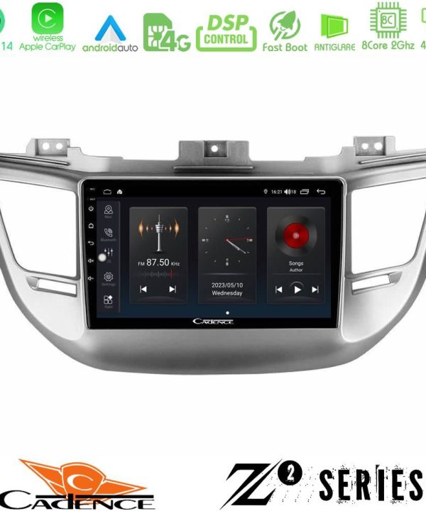Kimpiris - Cadence Z2 Series 8Core Android14 4+64GB  Hyundai Tucson 2015-2018 Navigation Multimedia Tablet 9" Με Carplay & Android Auto