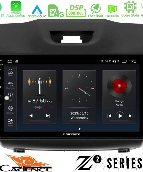 Kimpiris - Cadence Z2 Series 8Core Android14 4+64GB  Isuzu D-MAX 2012-2019 Navigation Multimedia Tablet 9" Με Carplay & Android Auto