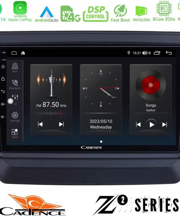 Kimpiris - Cadence Z2 Series 8Core Android14 4+64GB  Isuzu D-MAX 2020-2023 Navigation Multimedia Tablet 9" Με Carplay & Android Auto
