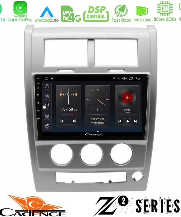 Kimpiris - Cadence Z2 Series 8Core Android14 4+64GB  Jeep Cherokee (KK) 2008-2012 Navigation Multimedia Tablet 10" Με Carplay & Android Auto