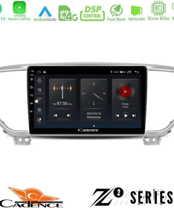 Kimpiris - Cadence Z2 Series 8Core Android14 4+64GB  Kia Sportage 2018-2021 Navigation Multimedia Tablet 9" Με Carplay & Android Auto