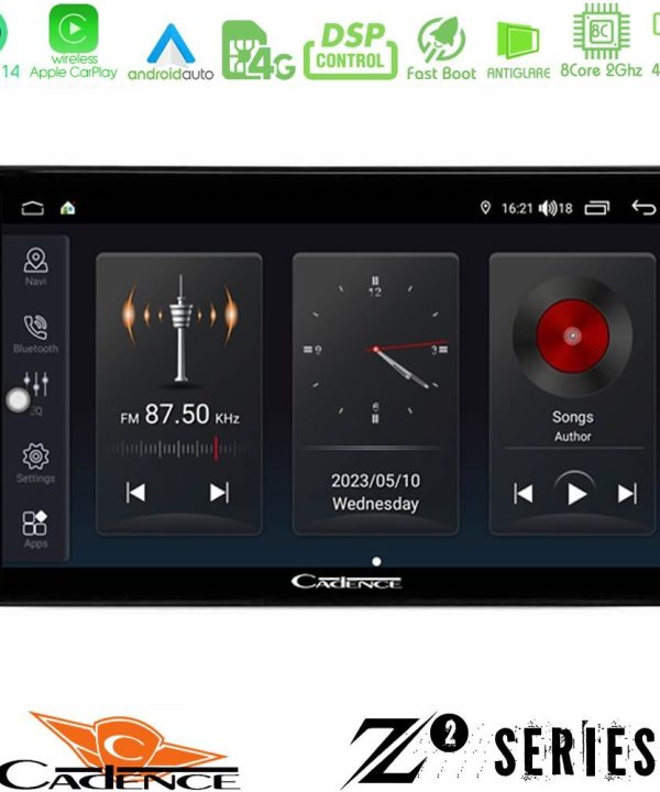 Kimpiris - Cadence Z2 Series 8Core Android14 4+64GB  Kia Ceed 2007-2009 Navigation Multimedia Tablet 9" Με Carplay & Android Auto Με Carplay & Android Auto