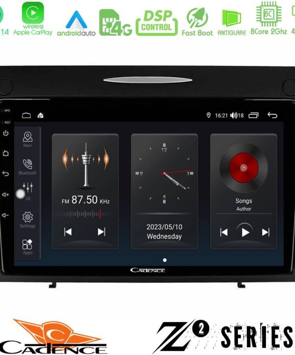 Kimpiris - Cadence Z2 Series 8Core Android14 4+64GB  Mercedes SLK Class Navigation Multimedia Tablet 9" Με Carplay & Android Auto