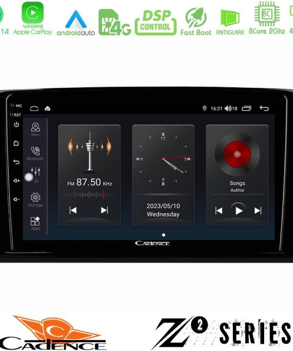 Kimpiris - Cadence Z2 Series 8Core Android14 4+64GB  Mercedes ML/GL Class Navigation Multimedia Tablet 9" Με Carplay & Android Auto