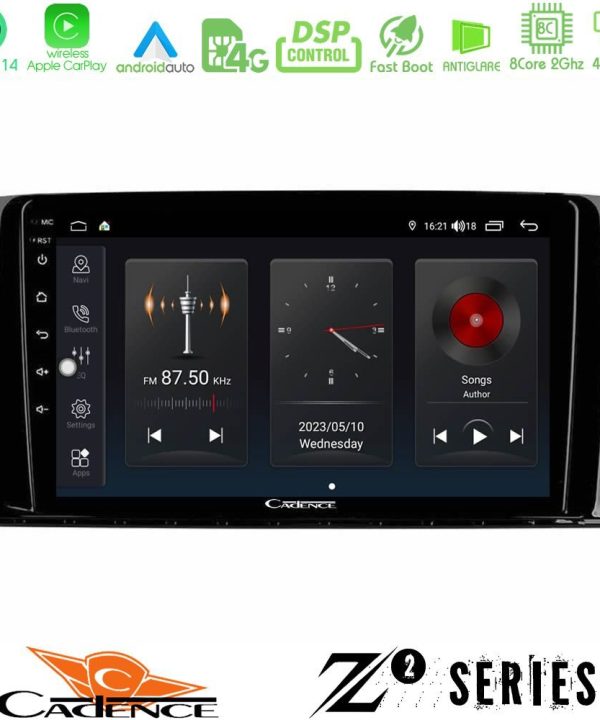 Kimpiris - Cadence Z2 Series 8Core Android14 4+64GB  Mercedes R Class Navigation Multimedia Tablet 9" Με Carplay & Android Auto
