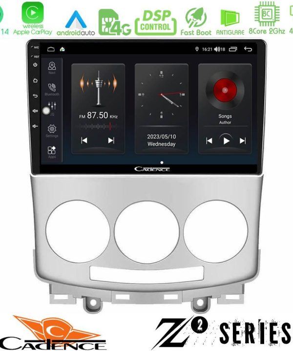 Kimpiris - Cadence Z2 Series 8Core Android14 4+64GB  Mazda 5 2004-2010 Navigation Multimedia Tablet 9" Με Carplay & Android Auto