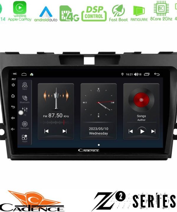 Kimpiris - Cadence Z2 Series 8Core Android14 4+64GB  Mazda CX-7 2007-2011 Navigation Multimedia Tablet 9" Με Carplay & Android Auto