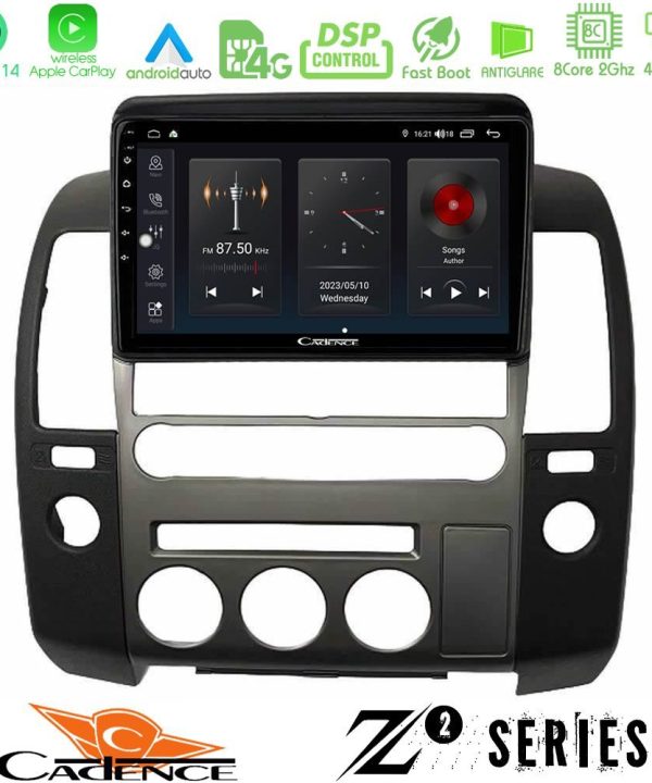 Kimpiris - Cadence Z2 Series 8Core Android14 4+64GB   Nissan Navara D40 2006-2012 (με εργ.οθόνη) Navigation Multimedia Tablet 9" Με Carplay & Android Auto