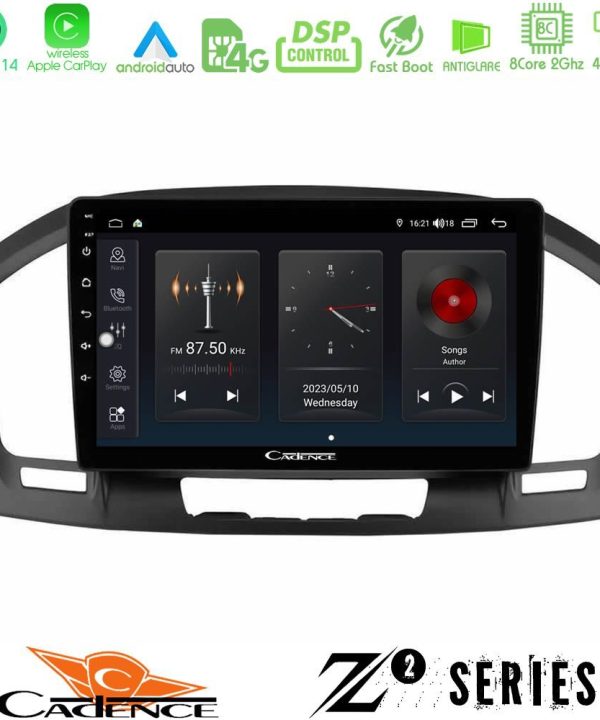 Kimpiris - Cadence Z2 Series 8Core Android14 4+64GB  Opel Insignia 2008-2013 Navigation Multimedia Tablet 9" Με Carplay & Android Auto