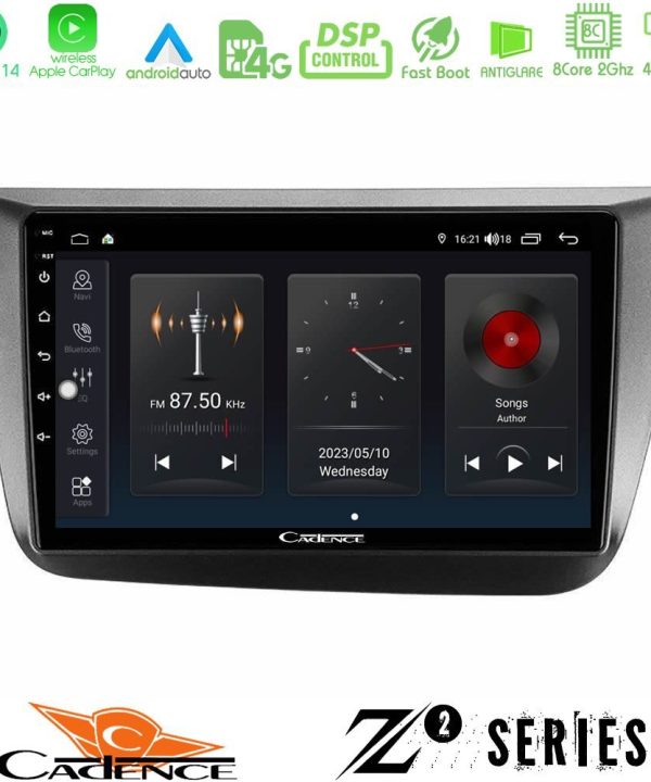 Kimpiris - Cadence Z2 Series 8Core Android14 4+64GB  Seat Altea 2004-2015 Navigation Multimedia Tablet 9" Με Carplay & Android Auto