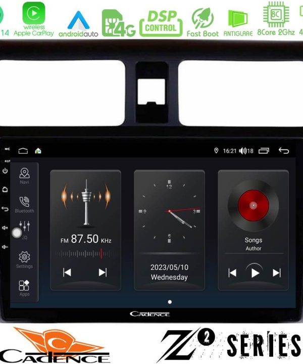 Kimpiris - Cadence Z2 Series 8Core Android14 4+64GB  Suzuki Swift 2005-2010 Navigation Multimedia Tablet 10" Με Carplay & Android Auto