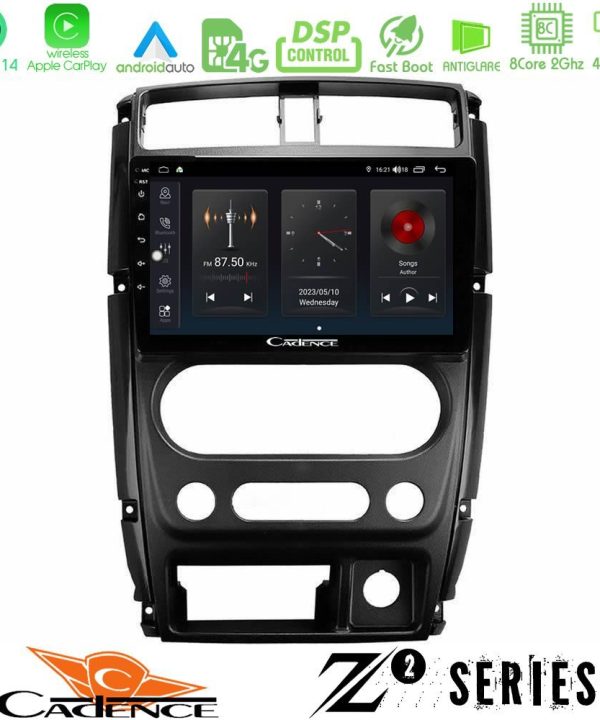 Kimpiris - Cadence Z2 Series 8Core Android14 4+64GB  Suzuki Jimny 2007-2017 Navigation Multimedia Tablet 9" Με Carplay & Android Auto