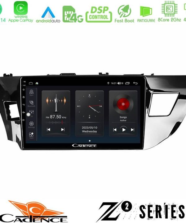 Kimpiris - Cadence Z2 Series 8Core Android14 4+64GB  Toyota Corolla 2014-2016 Navigation Multimedia Tablet 9" Με Carplay & Android Auto