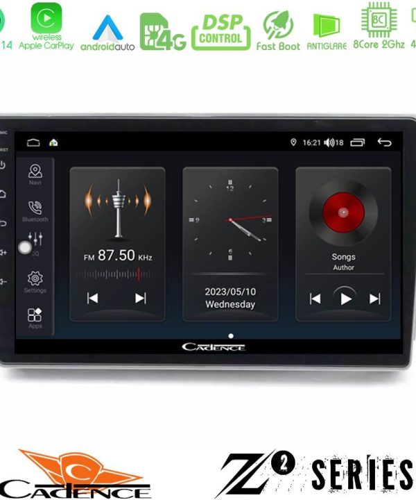 Kimpiris - Cadence Z2 Series 8Core Android14 4+64GB Toyota Verso 2009-2018 Navigation Multimedia Tablet 9" Με Carplay & Android Auto