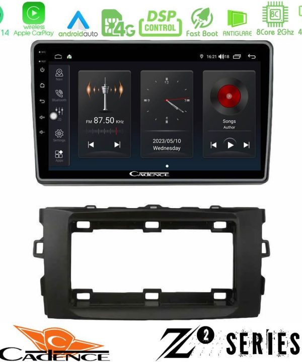 Kimpiris - Cadence Z2 Series 8Core Android14 4+64GB  Toyota Auris 2013-2016 Navigation Multimedia Tablet 10" Με Carplay & Android Auto