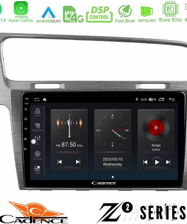 Kimpiris - Cadence Z2 Series 8Core Android14 4+64GB  VW GOLF 7 Navigation Multimedia Tablet 10" Με Carplay & Android Auto