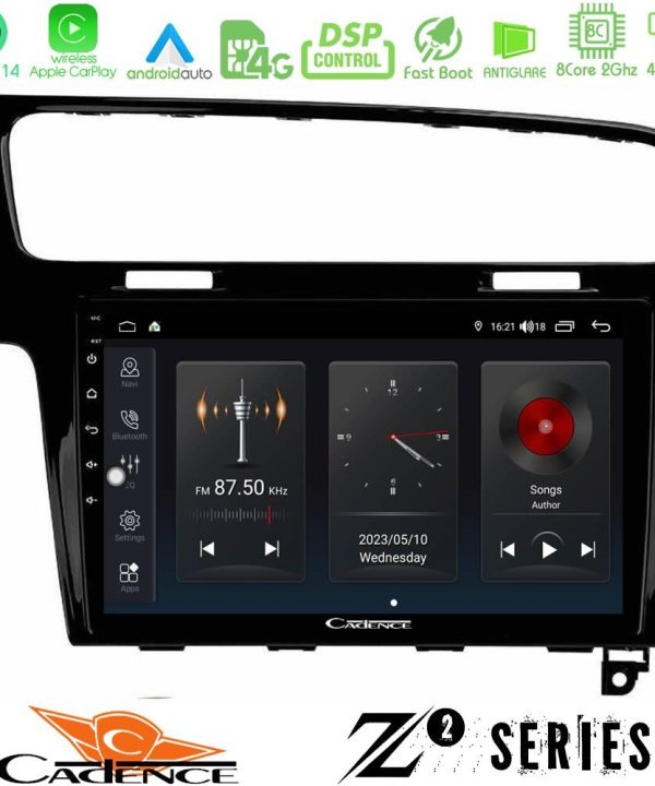 Kimpiris - Cadence Z2 Series 8Core Android14 4+64GB  VW GOLF 7 Navigation Multimedia Tablet 10" Με Carplay & Android Auto