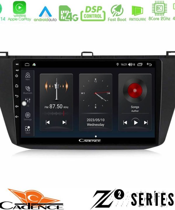 Kimpiris - Cadence Z2 Series 8Core Android14 4+64GB  Vw Tiguan 2016-2022 Navigation Multimedia Tablet 10" Με Carplay & Android Auto
