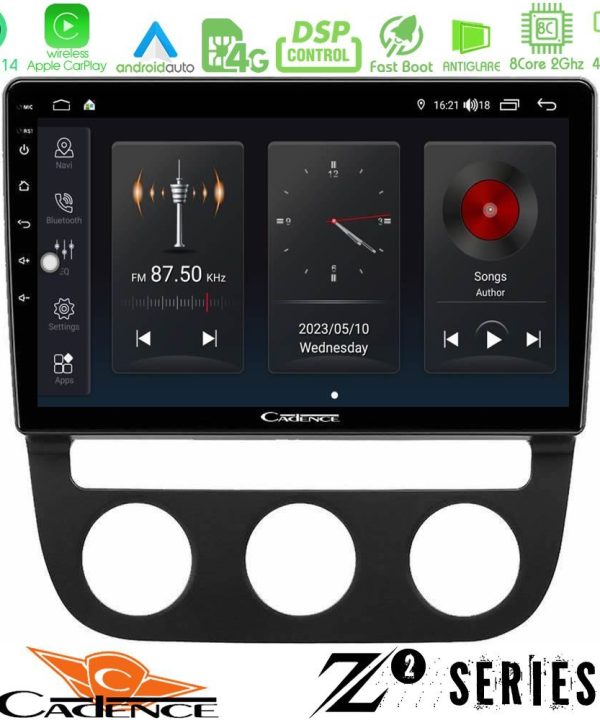 Kimpiris - Cadence Z2 Series 8Core Android14 4+64GB  VW Jetta Navigation Multimedia Tablet 10" Με Carplay & Android Auto