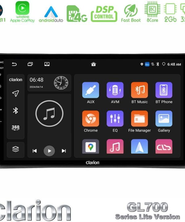 Kimpiris - Clarion GL700 Lite Series 8Core Android11 2+32GB Audi A3 8P Navigation Multimedia Tablet 9" Με Carplay & Android Auto