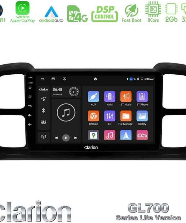 Kimpiris - Clarion GL700 Lite Series Citroen DS5 Aircross 2017-2021 8Core Android11 2+32GB Navigation Multimedia Tablet 9" Με Carplay & Android Auto Με Carplay & Android Auto