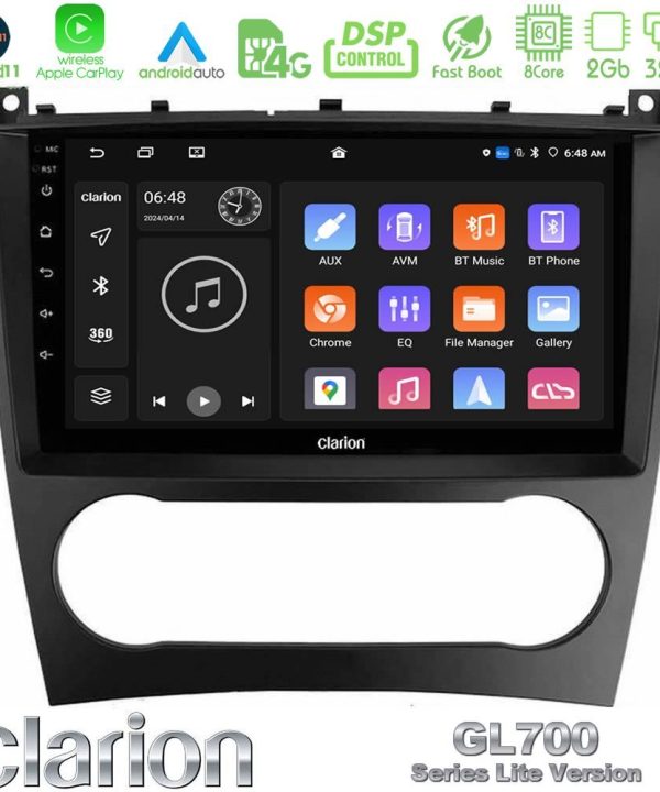Kimpiris - Clarion GL700 Lite Series 8Core Android11 2+32GB Mercedes W203 Facelift Navigation Multimedia Tablet 9" Με Carplay & Android Auto