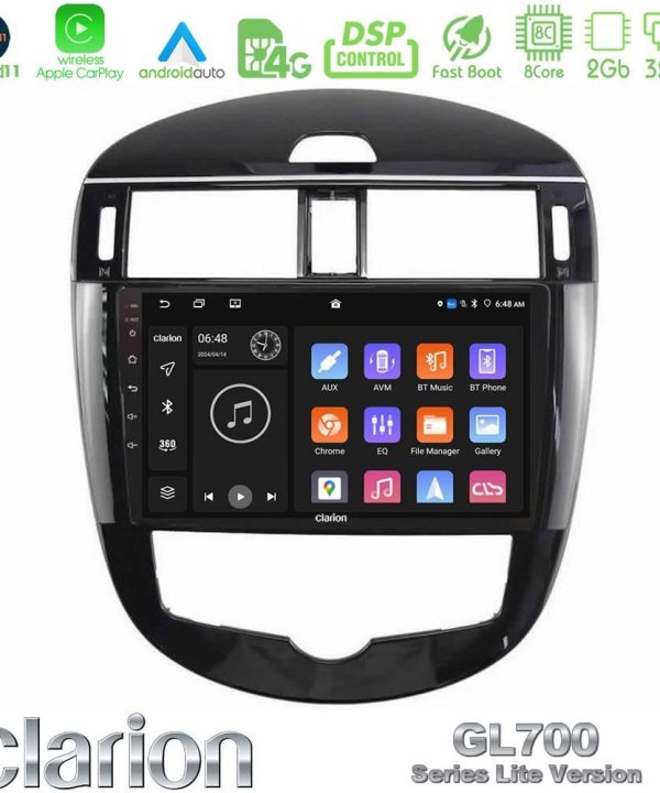 Kimpiris - Clarion GL700 Lite Series 8Core Android11 2+32GB Nissan Pulsar 2015-2018 Navigation Multimedia Tablet 9" Με Carplay & Android Auto