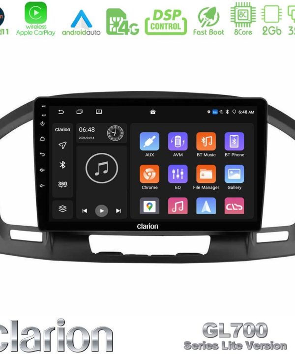 Kimpiris - Clarion GL700 Lite Series 8Core Android11 2+32GB Opel Insignia 2008-2013 Navigation Multimedia Tablet 9" Με Carplay & Android Auto