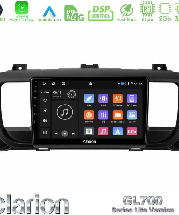 Kimpiris - Clarion GL700 Lite Series 8Core Android11 2+32GB Citroen/Peugeot/Opel/Toyota Navigation Multimedia Tablet 9" Με Carplay & Android Auto