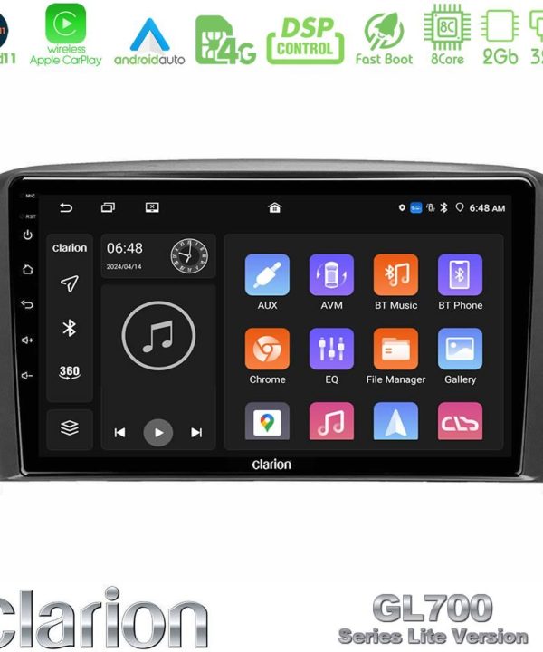 Kimpiris - Clarion GL700 Lite Series 8Core Android11 2+32GB Volvo S80 1998-2006 Navigation Multimedia Tablet 9" Με Carplay & Android Auto