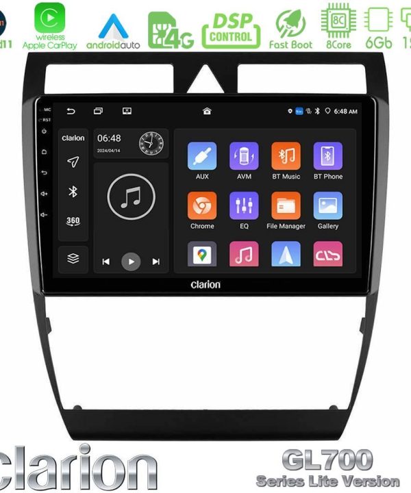 Kimpiris - Clarion GL700 Lite Series 8Core Android11 6+128GB Audi A6 (C5) 1997-2004 Navigation Multimedia Tablet 9" Με Carplay & Android Auto