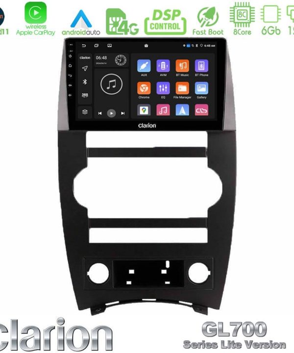 Kimpiris - Clarion GL700 Lite Series 8Core Android11 6+128GB Jeep Commander 2007-2008 Navigation Multimedia Tablet 9" Με Carplay & Android Auto