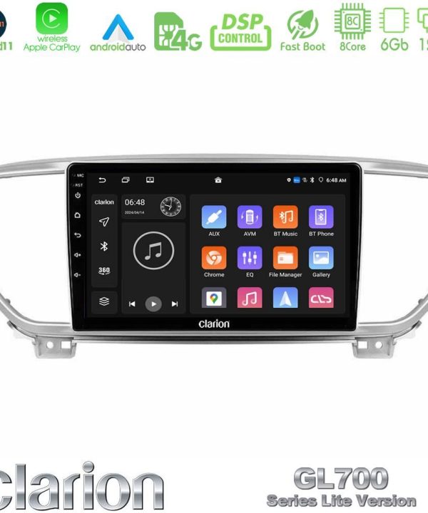 Kimpiris - Clarion GL700 Lite Series 8Core Android11 6+128GB Kia Sportage 2018-2021 Navigation Multimedia Tablet 9" Με Carplay & Android Auto