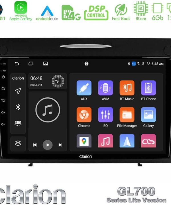 Kimpiris - Clarion GL700 Lite Series 8Core Android11 6+128GB Mercedes SLK Class Navigation Multimedia Tablet 9" Με Carplay & Android Auto