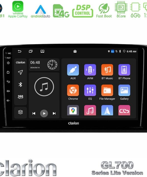 Kimpiris - Clarion GL700 Lite Series 8Core Android11 6+128GB Mercedes ML/GL Class Navigation Multimedia Tablet 9" Με Carplay & Android Auto