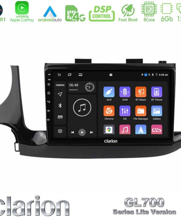 Kimpiris - Clarion GL700 Lite Series 8Core Android11 6+128GB Opel Mokka 2016-2020 Navigation Multimedia Tablet 9" Με Carplay & Android Auto