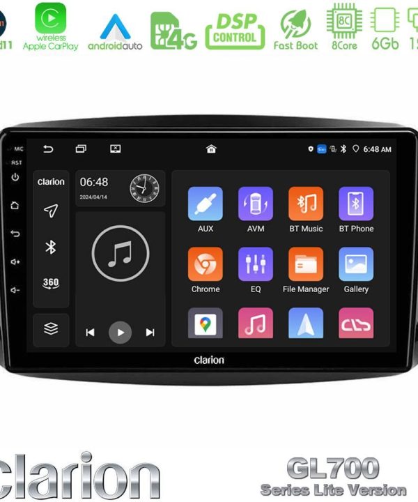 Kimpiris - Clarion GL700 Lite Series 8Core Android11 6+128GB Smart 453 Navigation Multimedia Tablet 9" Με Carplay & Android Auto