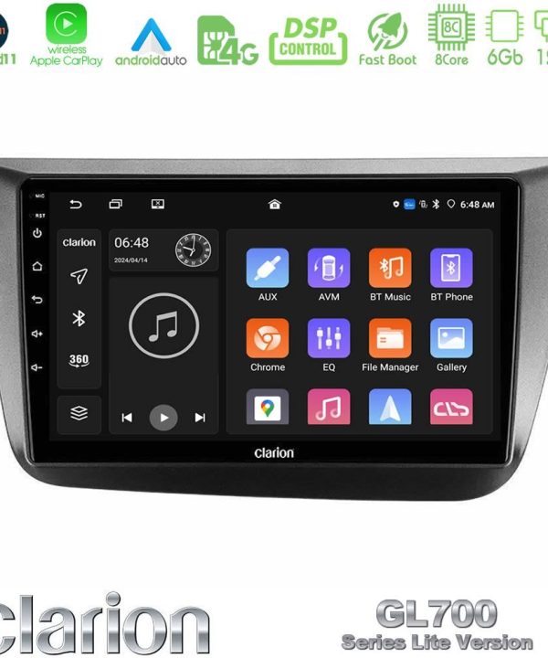 Kimpiris - Clarion GL700 Lite Series 8Core Android11 6+128GB Seat Altea 2004-2015 Navigation Multimedia Tablet 9" Με Carplay & Android Auto