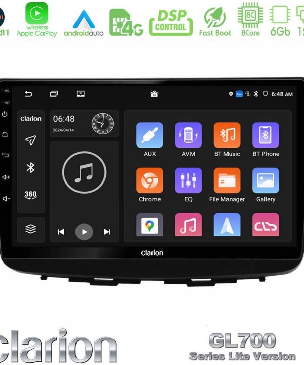 Kimpiris - Clarion GL700 Lite Series 8Core Android11 6+128GB Suzuki Baleno 2016-2021 Navigation Multimedia Tablet 9" Με Carplay & Android Auto