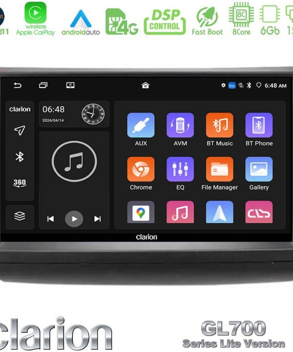 Kimpiris - Clarion GL700 Lite Series 8Core Android11 6+128GB Toyota Prius 2004-2009 Navigation Multimedia Tablet 9" Με Carplay & Android Auto