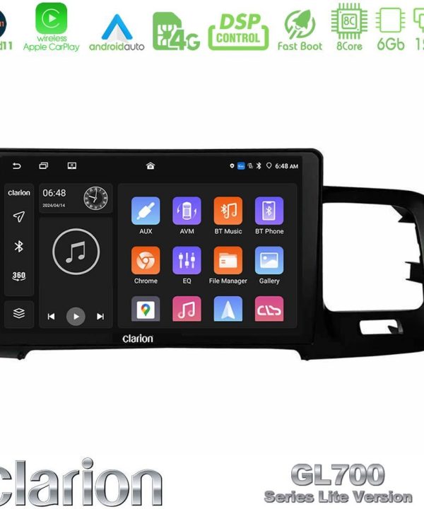 Kimpiris - Clarion GL700 Lite Series 8Core Android11 6+128GB Volvo S60 2010-2018 Navigation Multimedia Tablet 9" Με Carplay & Android Auto