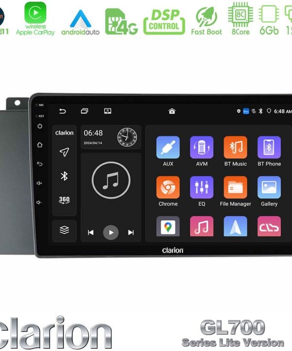 Kimpiris - Clarion GL700 Lite Series 8Core Android11 6+128GB Volvo S60 2004-2009 Navigation Multimedia Tablet 9" Με Carplay & Android Auto