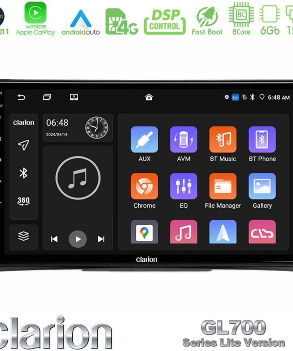 Kimpiris - Clarion GL700 Lite Series 8Core Android11 6+128GB VW Transporter 2003-2015 Navigation Multimedia Tablet 9" Με Carplay & Android Auto