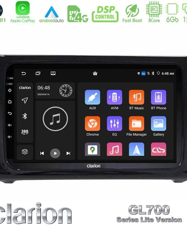 Kimpiris - Clarion GL700 Lite Series 8Core Android11 6+128GB Vw Polo Navigation Multimedia Tablet 9" Με Carplay & Android Auto