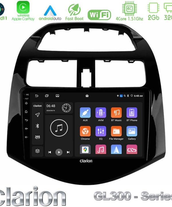 Kimpiris - Clarion GL300 Series 4Core Android11 2+32GB Chevrolet Spark 2009-2015 Navigation Multimedia Tablet 9" Με Carplay & Android Auto