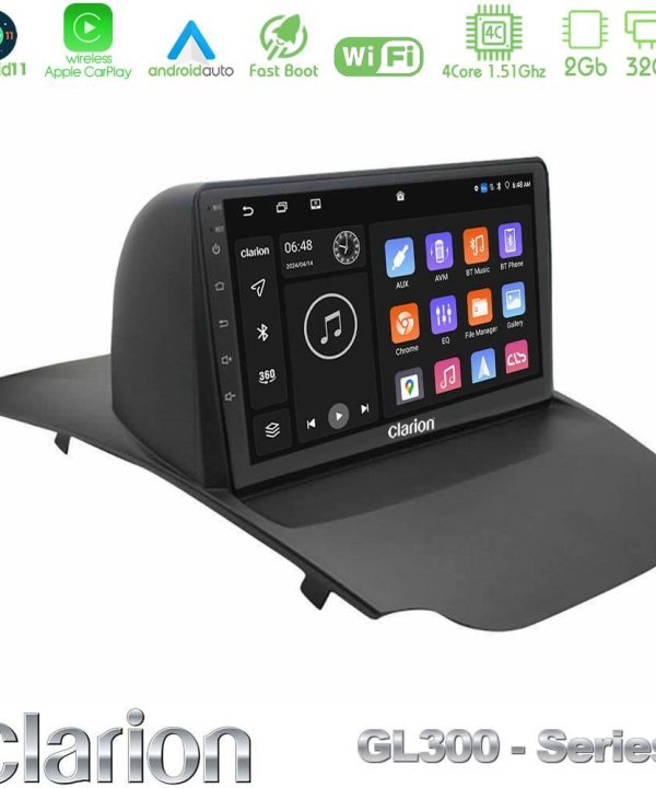 Kimpiris - Clarion GL300 Series 4Core Android11 2+32GB Ford Ecosport 2014-2017 Navigation Multimedia Tablet 10" Με Carplay & Android Auto