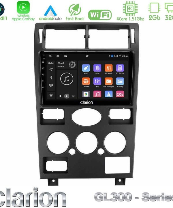 Kimpiris - Clarion GL300 Series 4Core Android11 2+32GB Ford Mondeo 2001-2004 Navigation Multimedia Tablet 9" Με Carplay & Android Auto