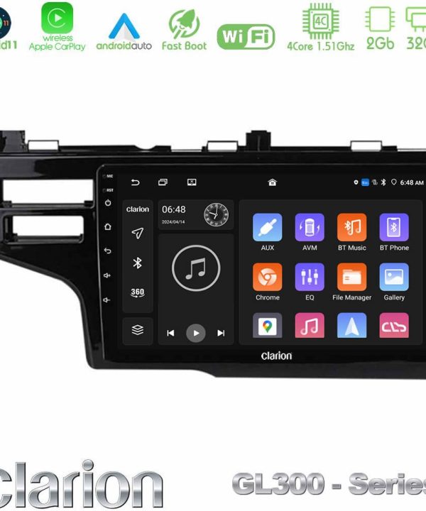Kimpiris - Clarion GL300 Series 4Core Android11 2+32GB Honda Jazz 2013-2020 Navigation Multimedia Tablet 9" Με Carplay & Android Auto