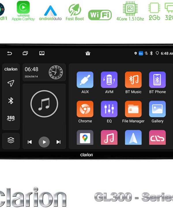 Kimpiris - Clarion GL300 Series Kia Ceed 2007-2009 4Core Android11 2+32GB Navigation Multimedia Tablet 9" Με Carplay & Android Auto